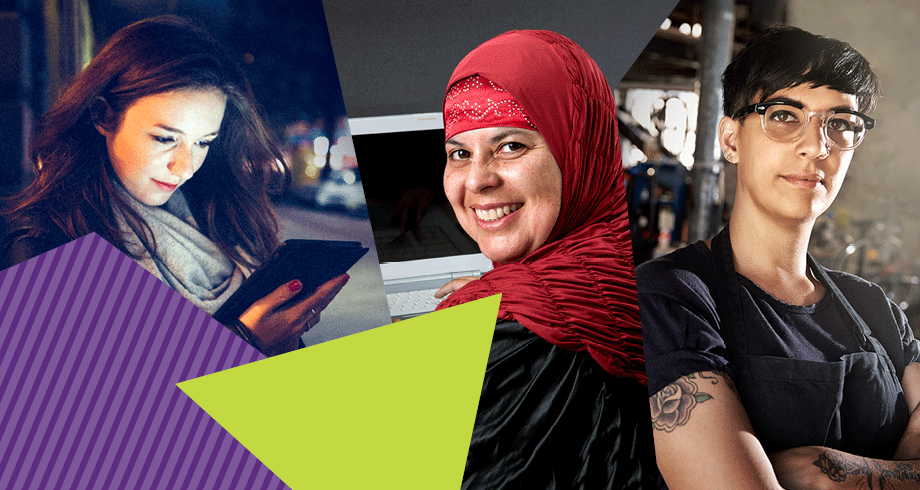 picture of three women